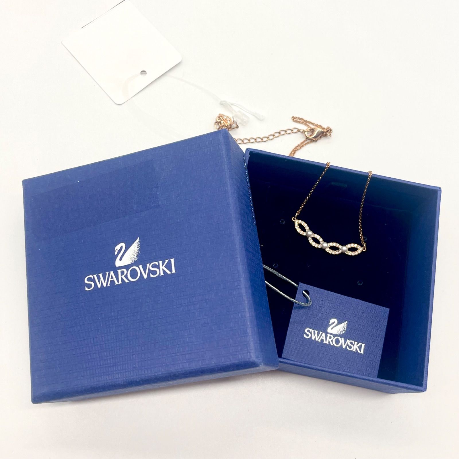 SWAROVSKI スワロフスキー 美品 ネックレス箱付き【中古】diij3029 
