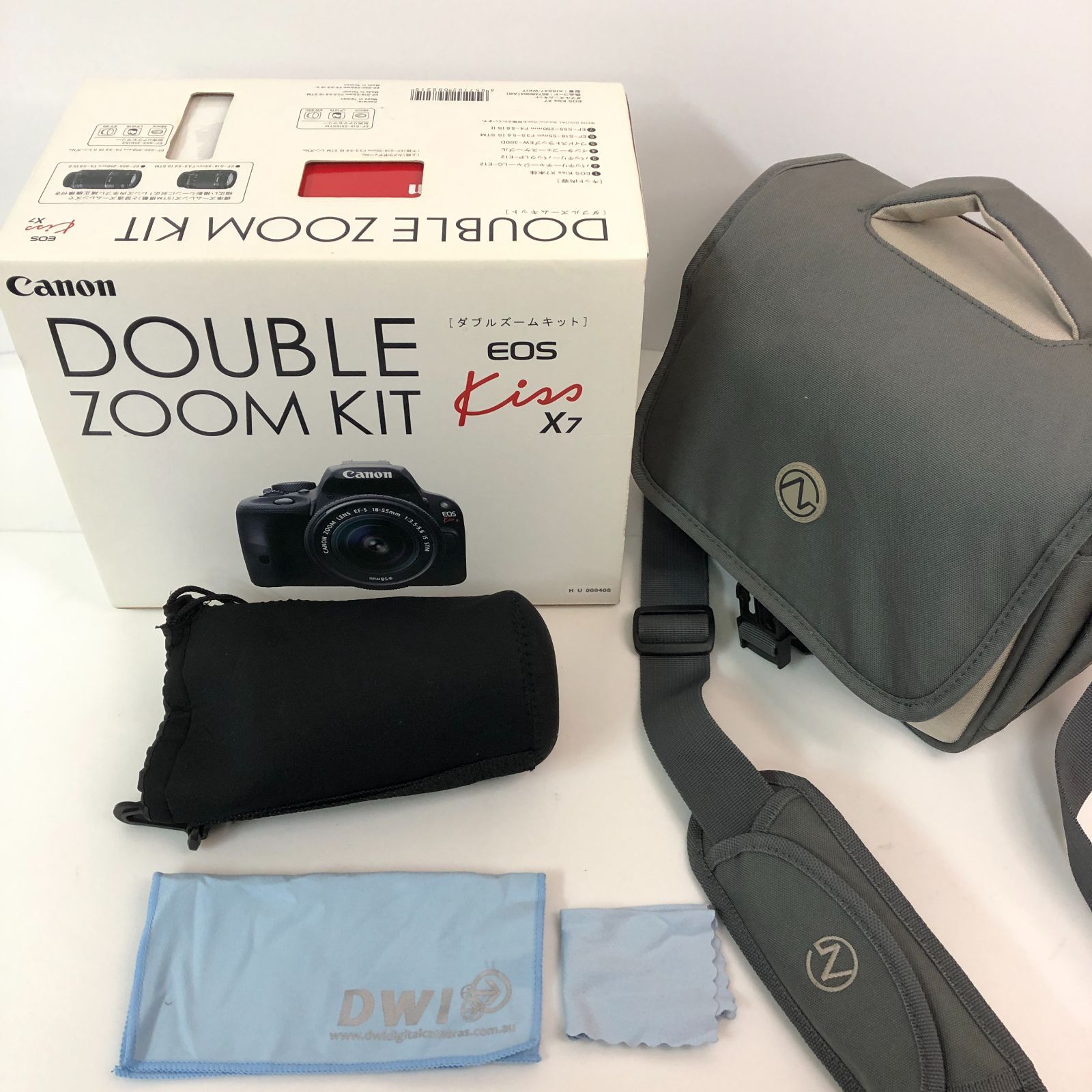 極美品】CANON デジタル一眼レフカメラ EOS Kiss X7 ダブルズーム