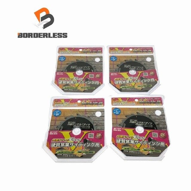 ☆未使用品4枚セット☆ハウスBM ハウスビーエム 100mm 外装デンマルVダイヤ DMVD-10010 硬質窯業サイディング用チップソー125362