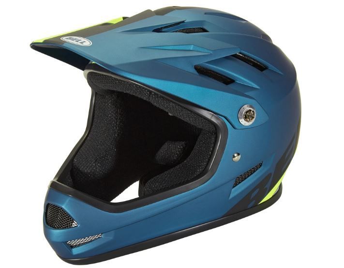【新品・送料無料】 BELL 7113143 サンクション マットブルー/ハイヴィズ S 52-54㎝