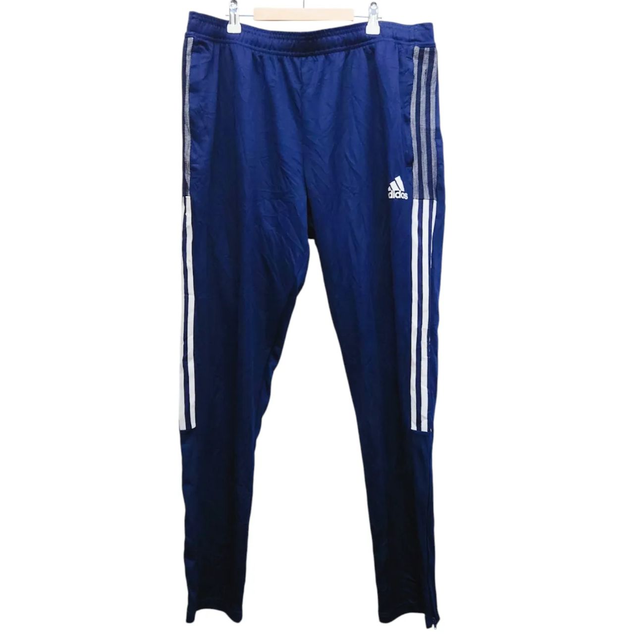 adidas アディダス スウェットパンツ サイズXL ネイビー ポリエステル 