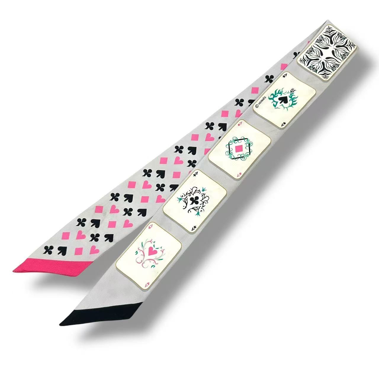 極美品 HERMES エルメス ツイリー シルク JEU DE CARTES ジュドー