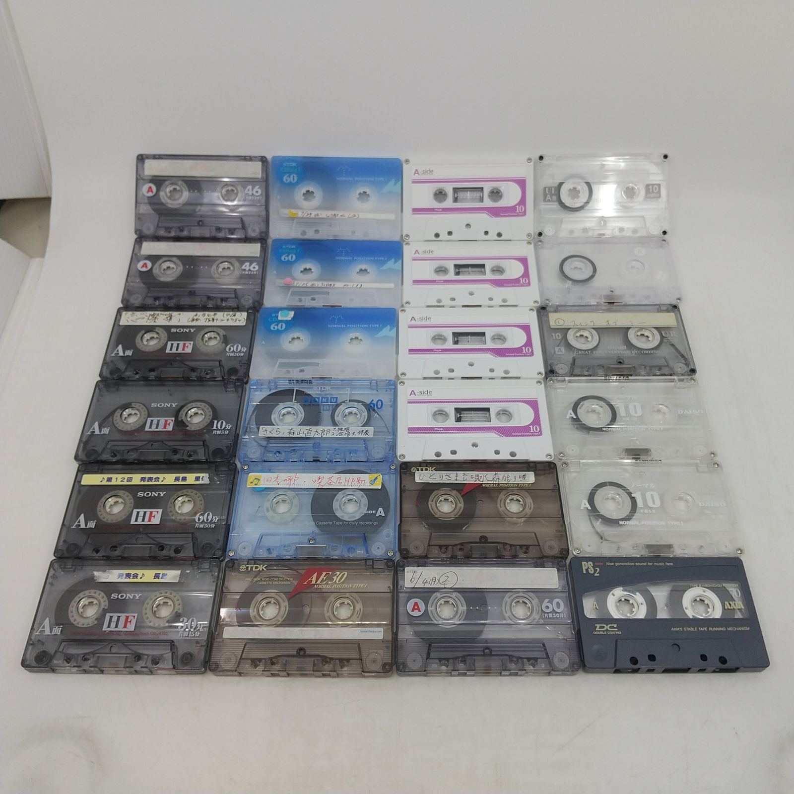 c49【1円～】 ハイポジ ハイポジション カセットテープ まとめ AXIA MAxell SONY 他 使用済 中古 動作未確認 長期保管品 現状品 