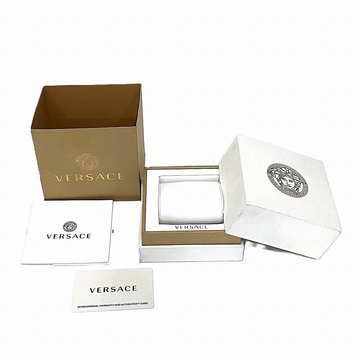 ヴェルサーチ VERSACE 腕時計 総重量約64g SS SS クオーツ ゴールド