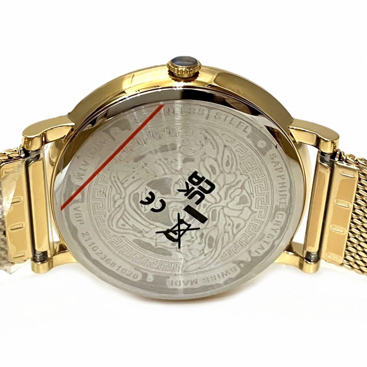 ヴェルサーチ VERSACE 腕時計 総重量約64g SS SS クオーツ ゴールド