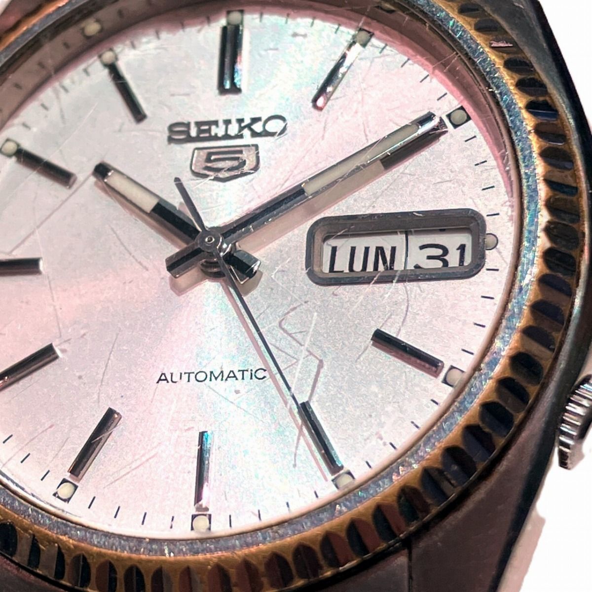 セイコー SEIKO セイコー5 腕時計 総重量約85.4g SS 自動巻き シルバー