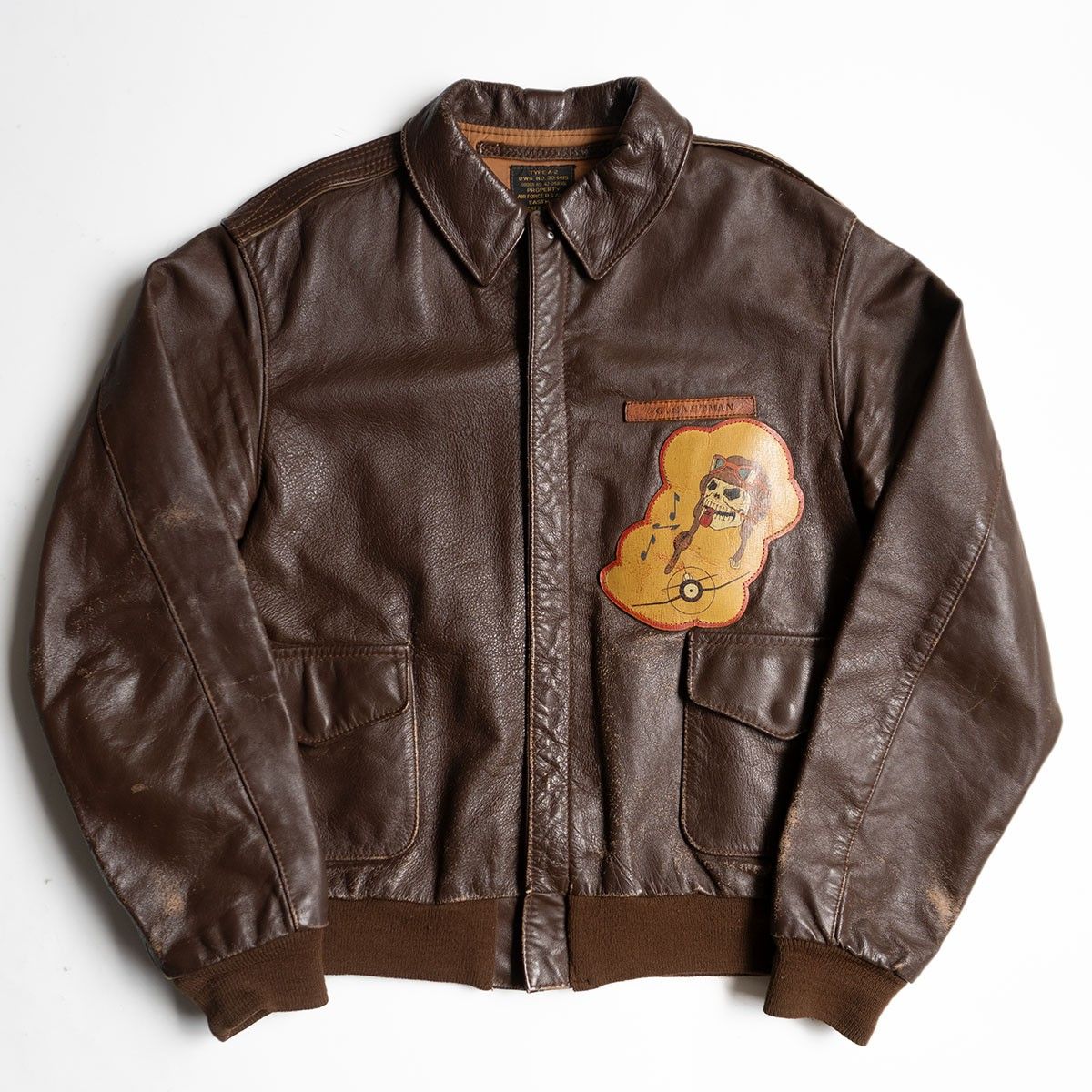 雰囲気抜群】EASTMAN LEATHER CLOTHING【A-2 レザー フライト 