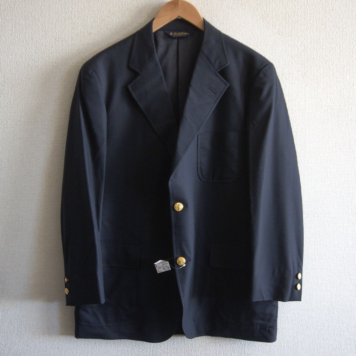最高級品】BROOKS BROTHERS【テーラードジャケット /紺ブレ】42SHT 金