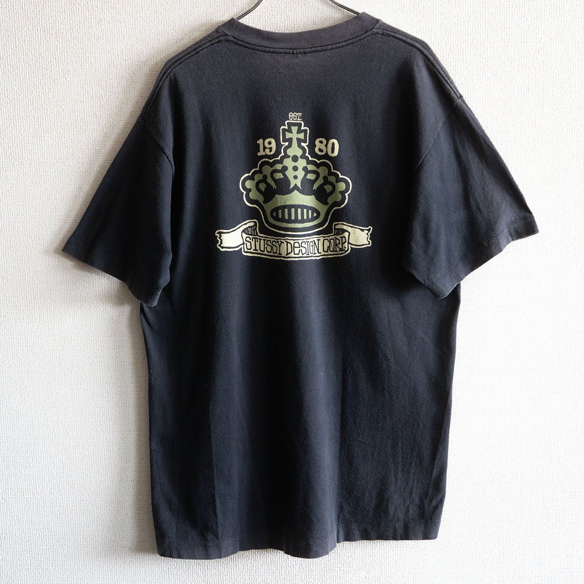 80s/USA製】OLD STUSSY【両面プリント Tシャツ】L ステューシー 
