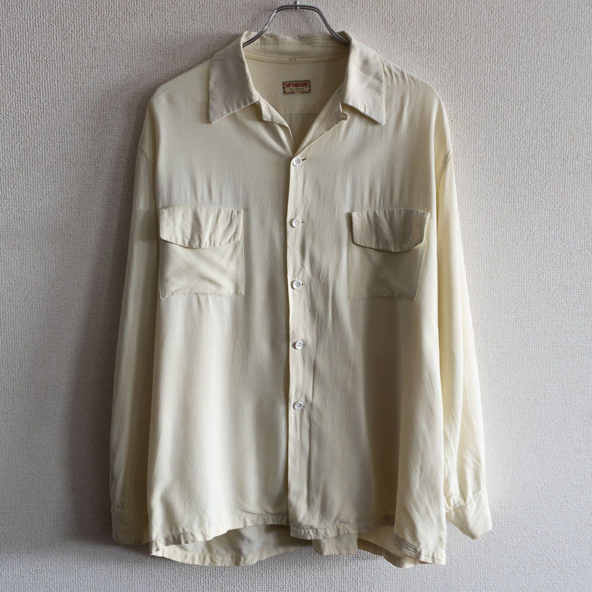 50s~】McGREGOR 【オープンカラー レーヨン シャツ】L 50s~】McGREGOR 【オープンカラー レーヨン シャツ】L