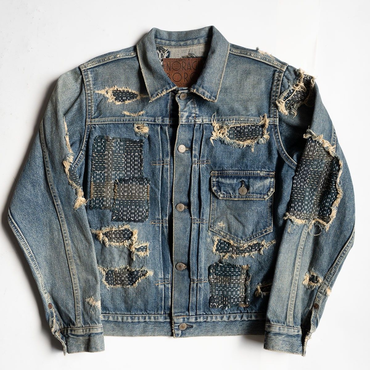 美品】STUDIO D'ARTISAN【NORAGI BORO デニムジャケット】38