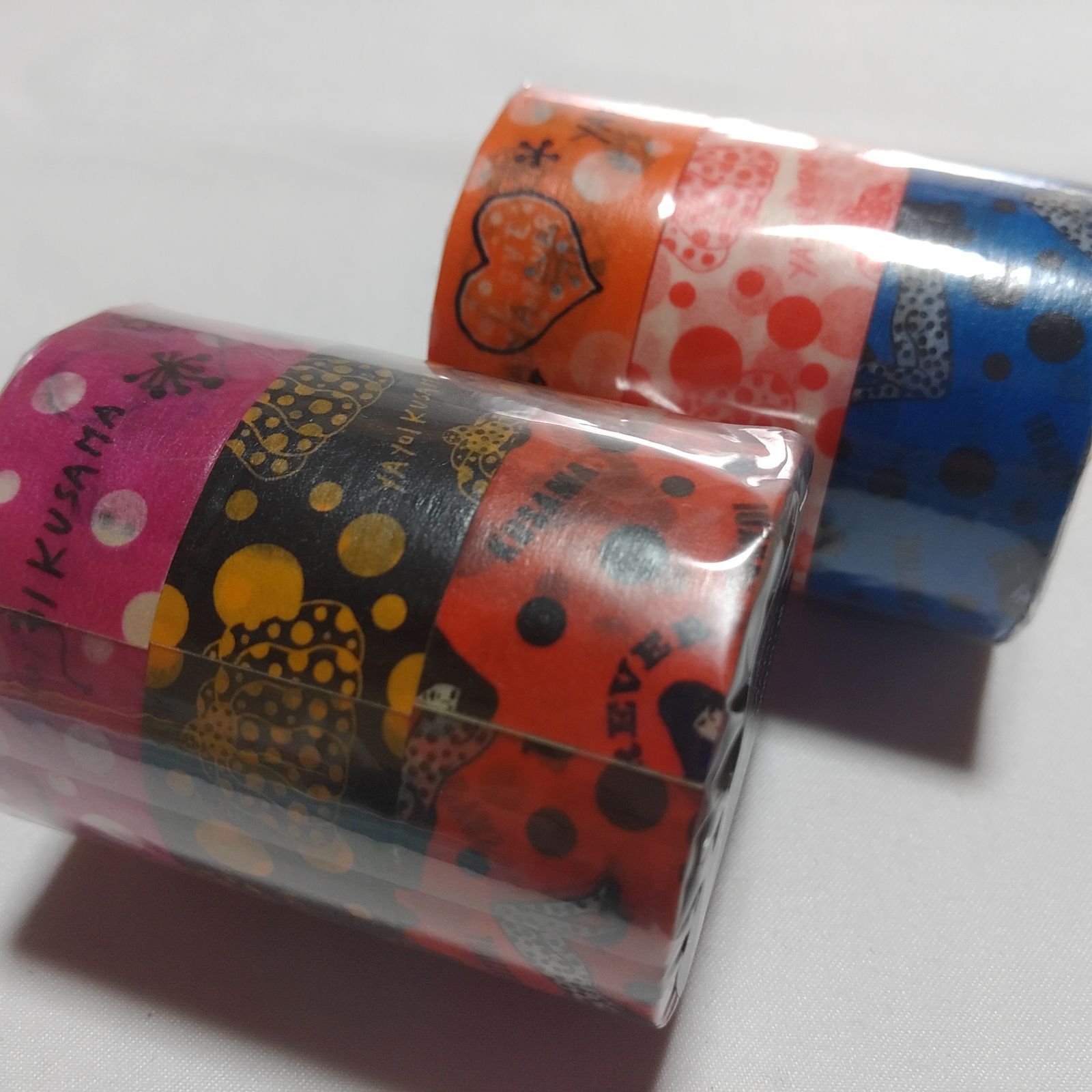 ［希少★未開封セット］草間彌生 マスキングテープ KUSAMA YAYOI 新品未開封】 草間彌生 マスキングテープ 3巻セット×2種（計6巻