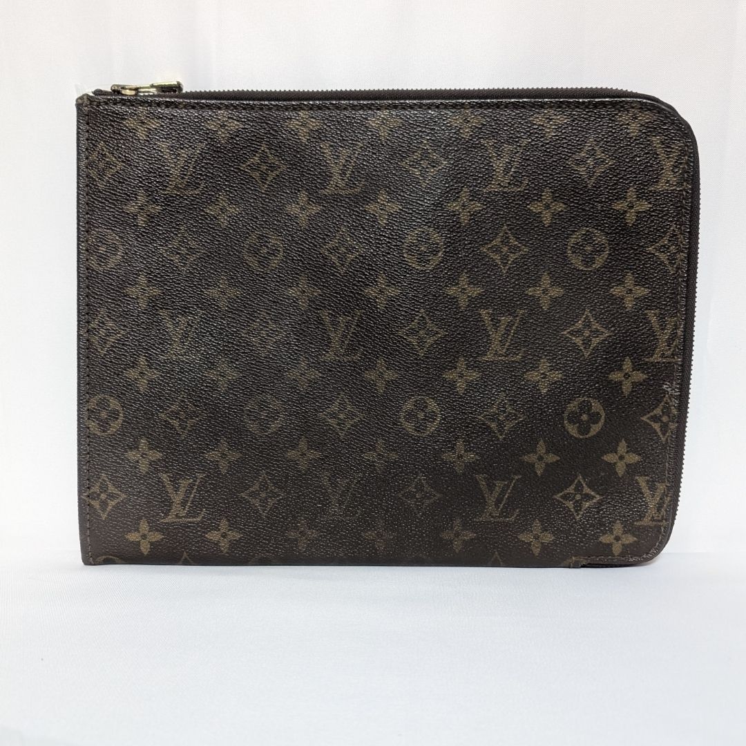 Louis Vuitton Posh Documan Monogram Clutch Bag