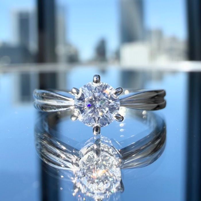 MIKIMOTO／Pt950／ダイヤモンド0.38ct／パール約10mm 11号／リング 