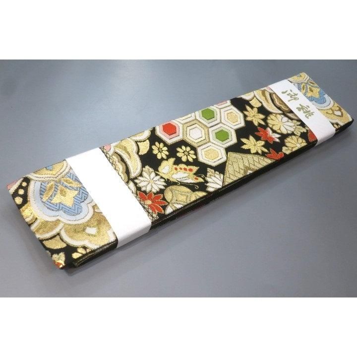 逸品 新品 西陣織帯地使用 男物角帯　モザイク