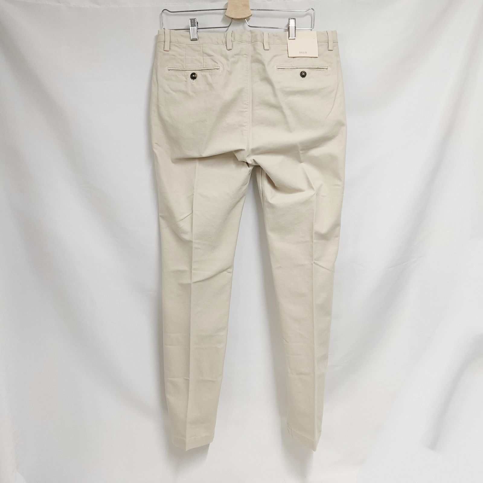 新品 未使用 ブリリア1949 BG05 ノータックテーパードパンツ ベージュ 