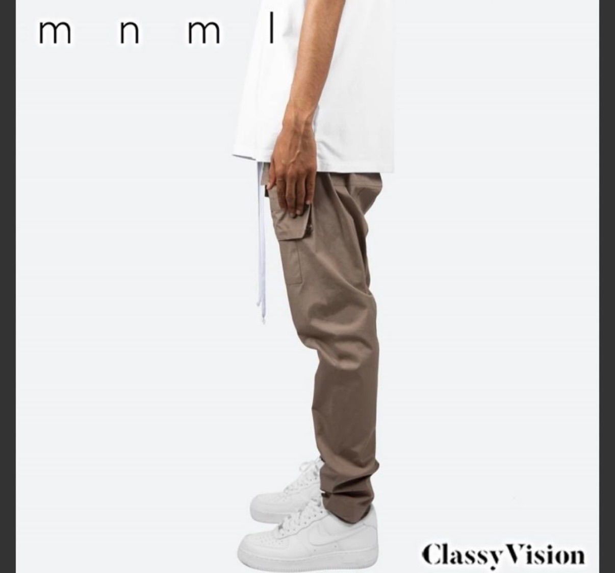mnml ドロップクロッチカーゴパンツ mnml DROP CROTCH CARGO PANTS / ドロップクロッチカーゴパンツ【裾