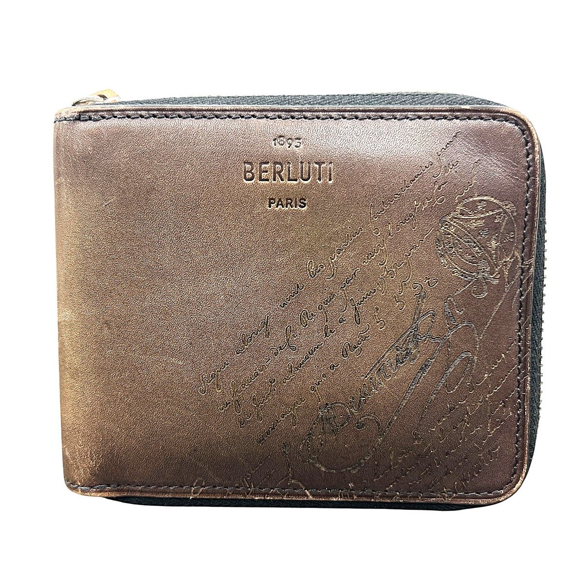Berluti ベルルッティ イタウバ スクエア 財布 ラウンドジップ