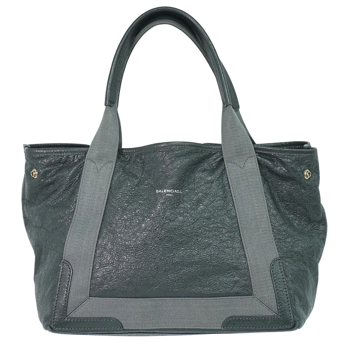 本物 バレンシアガ BALENCIAGA ネイビー カバス トートバッグ 