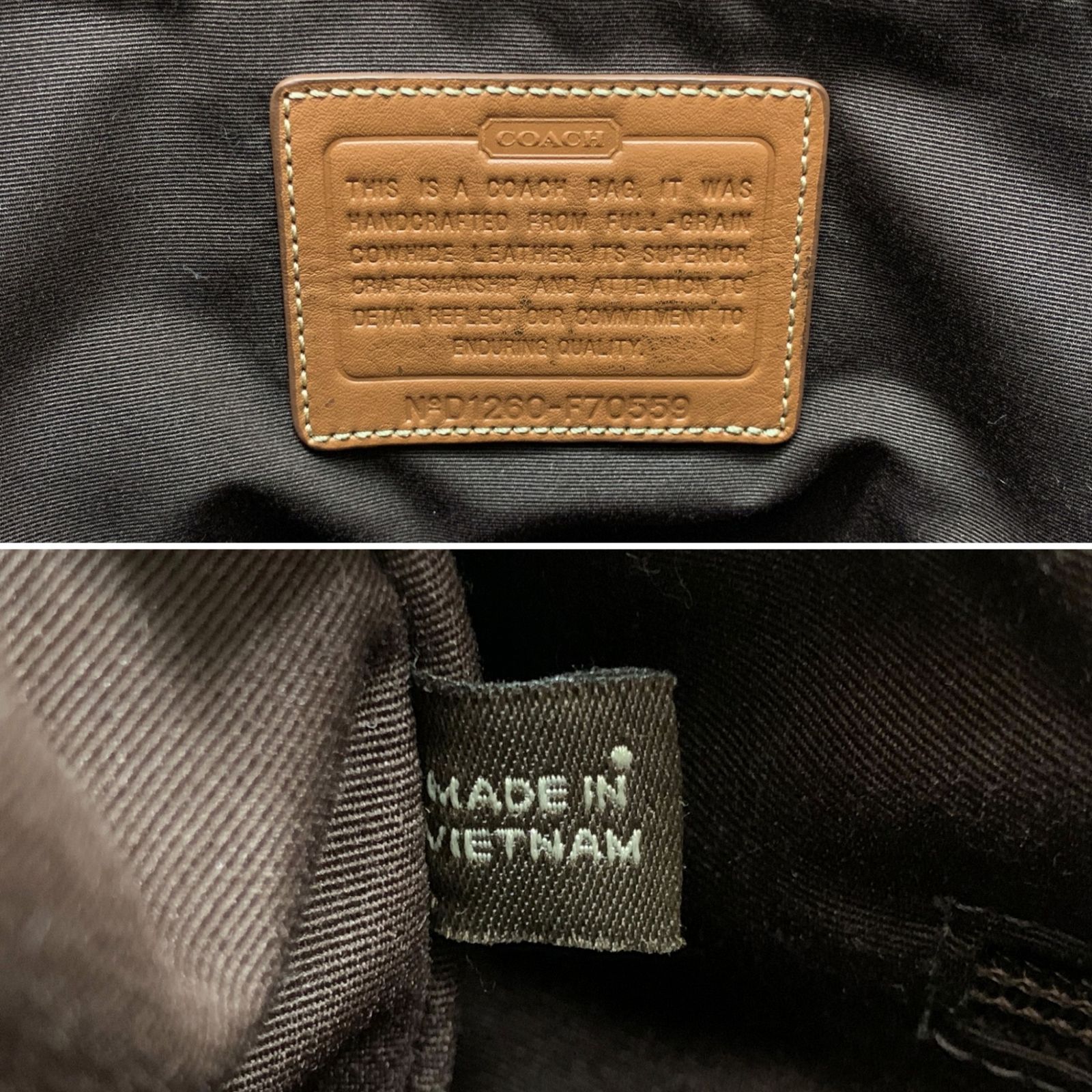 COACH (コーチ) ヘリテージウェブ ショルダーバッグ F70559 キャメル 