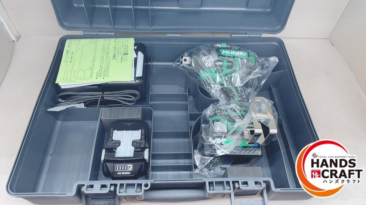 ♪ 【未使用品】 HIKOKI 36V コードレスインパクトレンチ WR36DD(2XPS)　フルセット(純正バッテリー2個 充電器) ハイコーキ【中古】♪♪