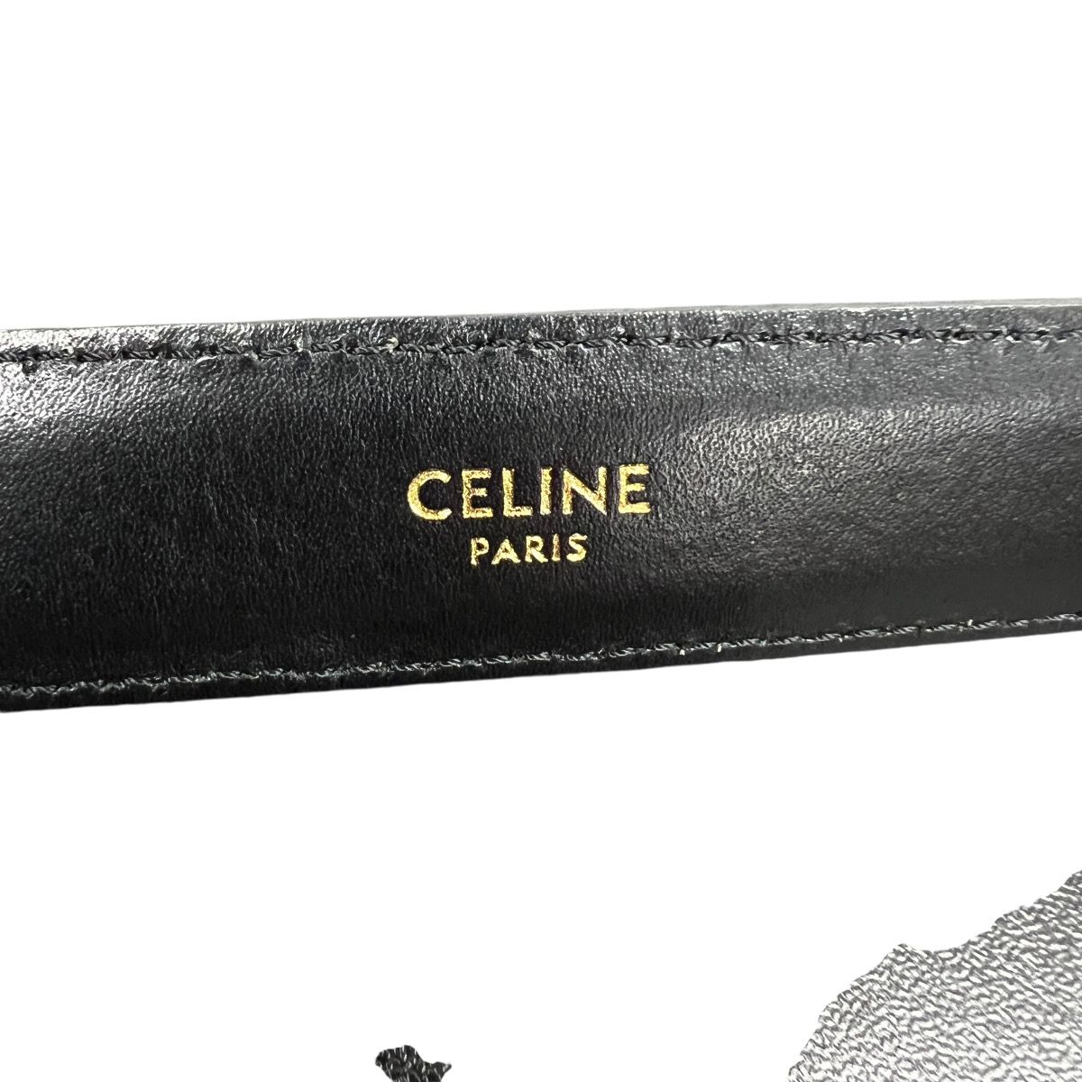 CELINE 美品 セリーヌ TRIOMPHE トリオンフ ベルト #75 レザー