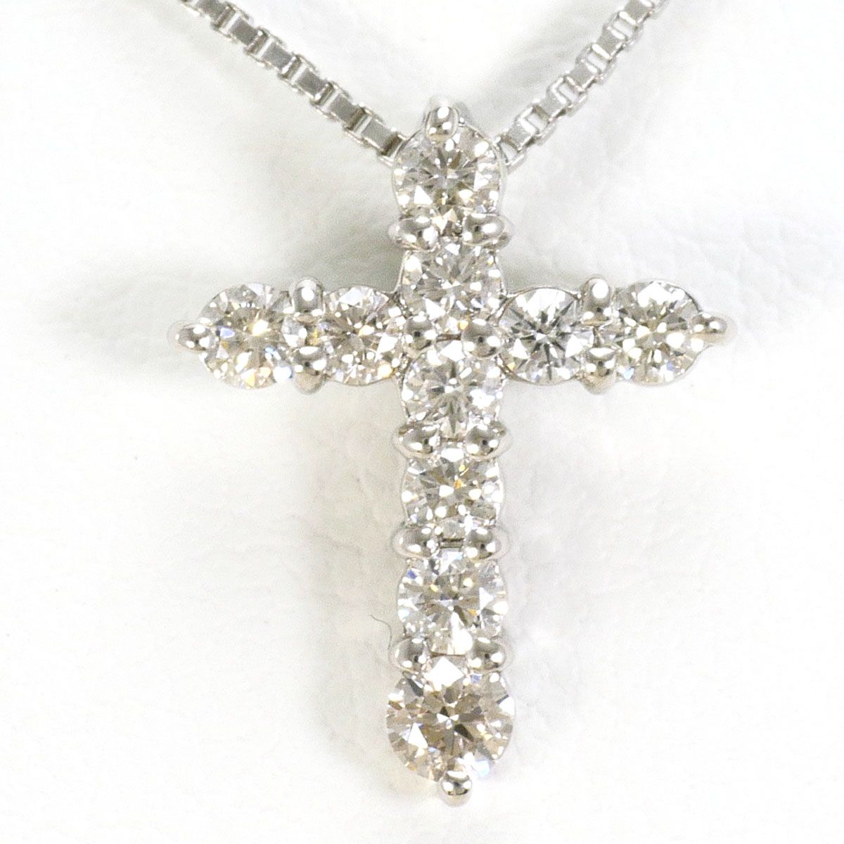 PT900/プラチナ PT850/プラチナ ネックレス ダイヤモンド 0.3ct 総重量 