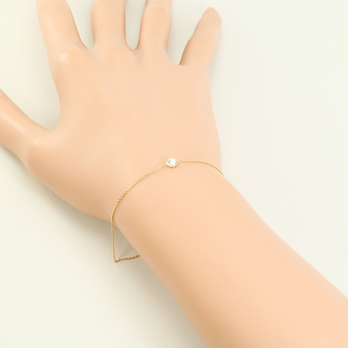 K18PG ブレスレット ダイヤモンド 0.10ct 総重量約0.8g 約19cm - メルカリ