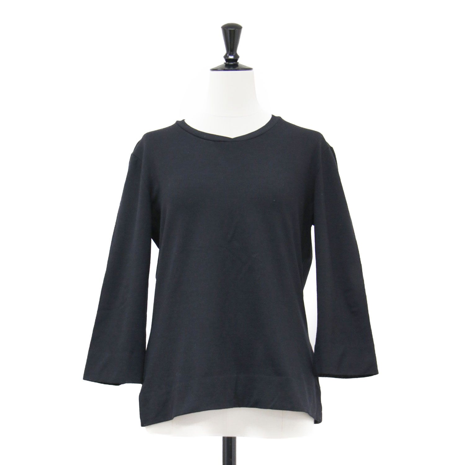 JIL SANDER ジル・サンダー カットソー ブラック 黒 サイズ:L シルク 