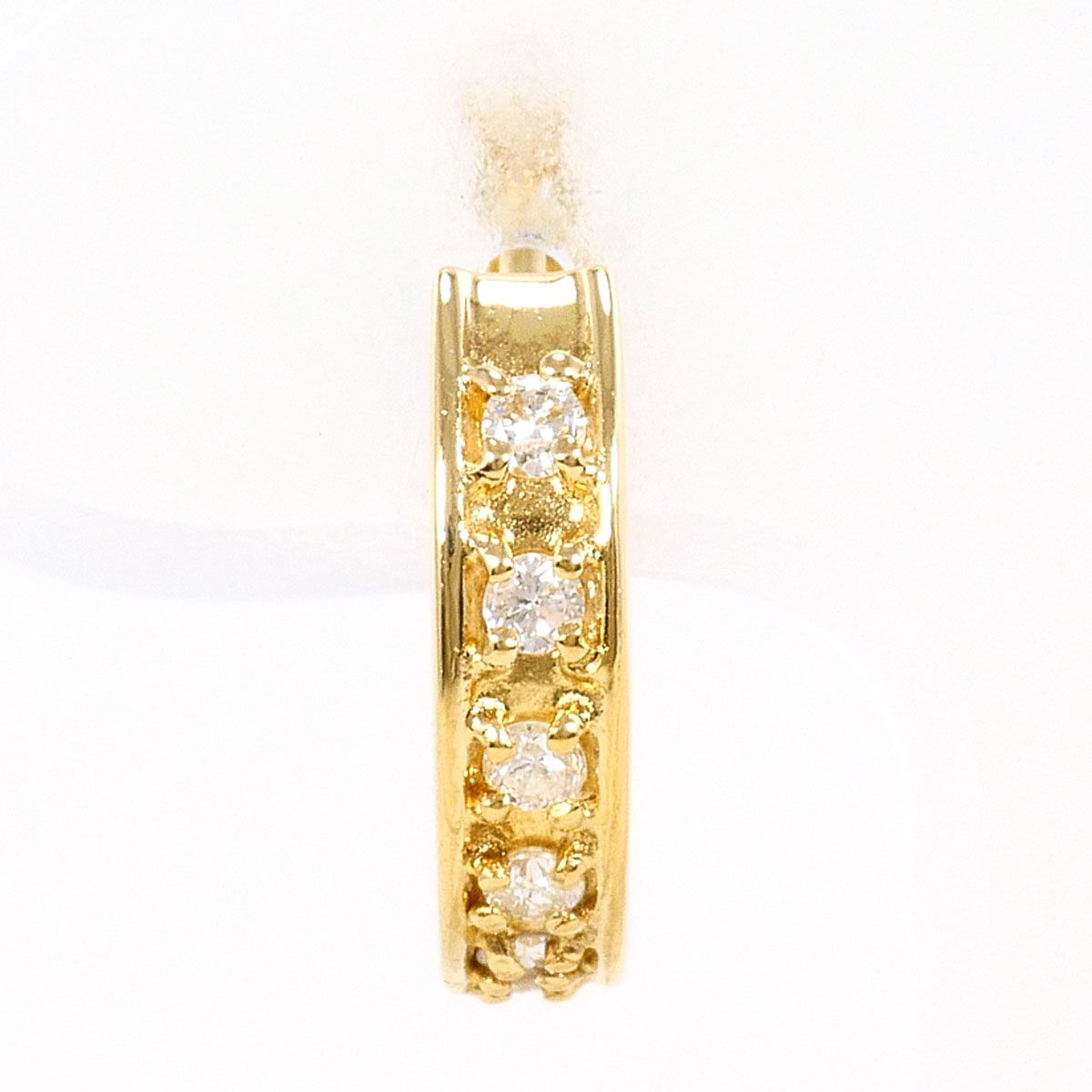 K18YG ピアス(片耳) ダイヤモンド 0.10 ct 総重量約1.2g レディース