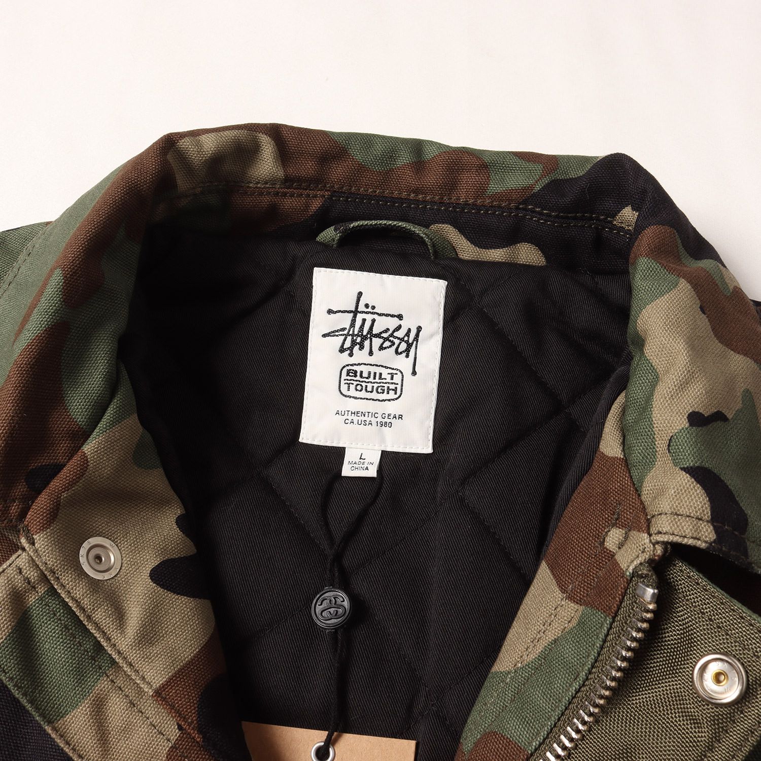新品】STUSSY ステューシー ジャケット ウッドランドカモ 迷彩 サイズ