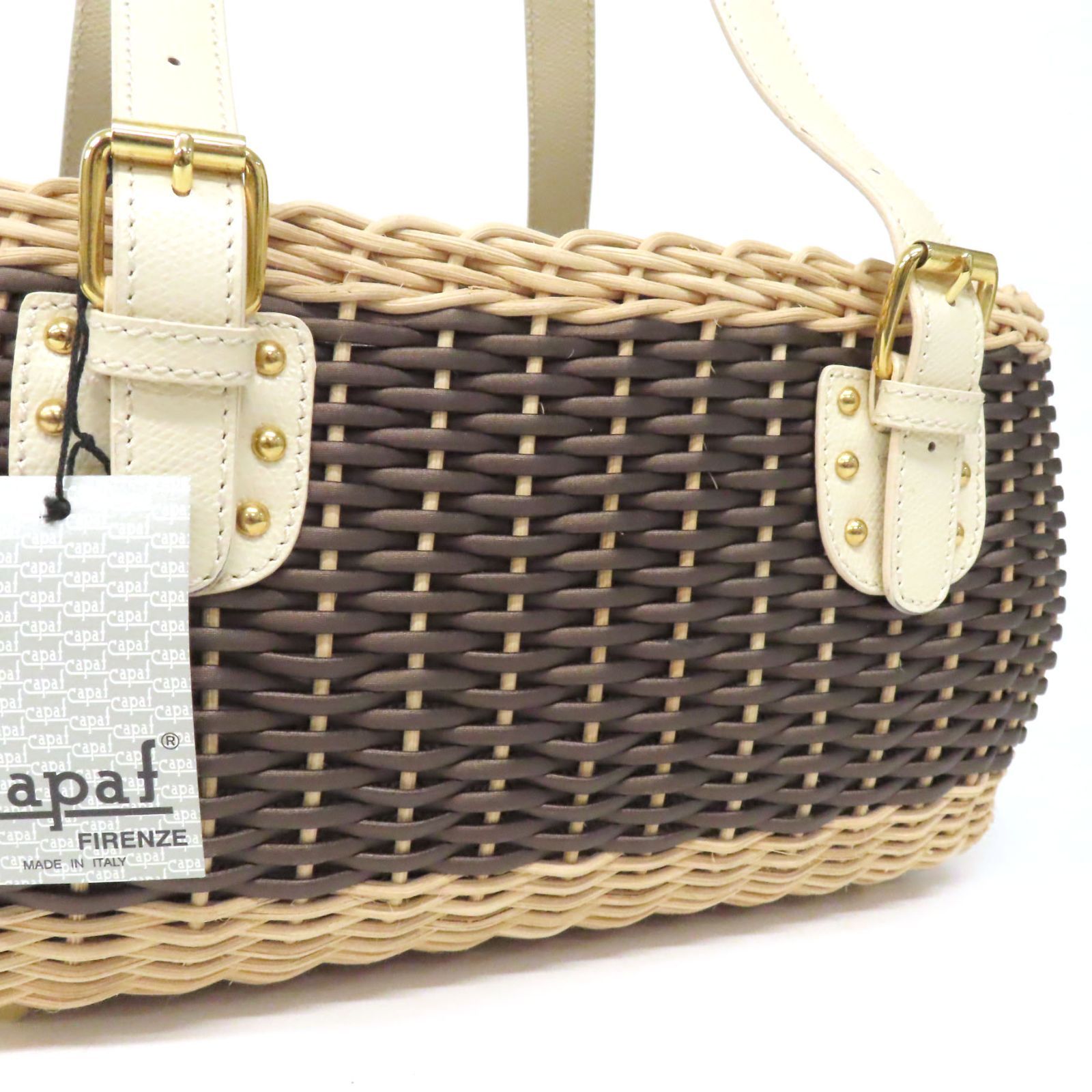 HR0588 未使用 Capaf カパフ トートバッグ ハンドバッグ かごバッグ