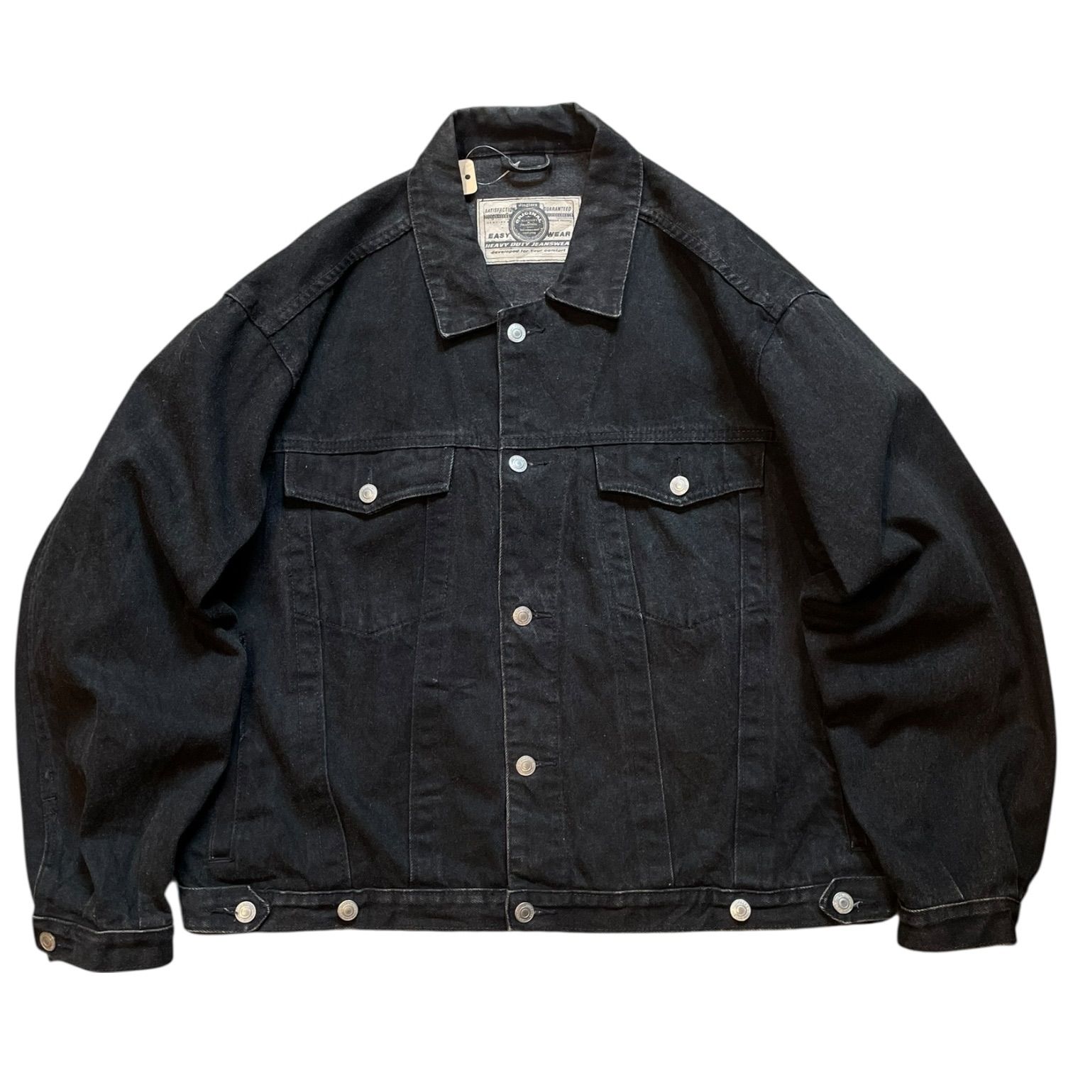 JINGLERS Black Denim Jacket 黒 XL ジングラーズ ブラックデニム 