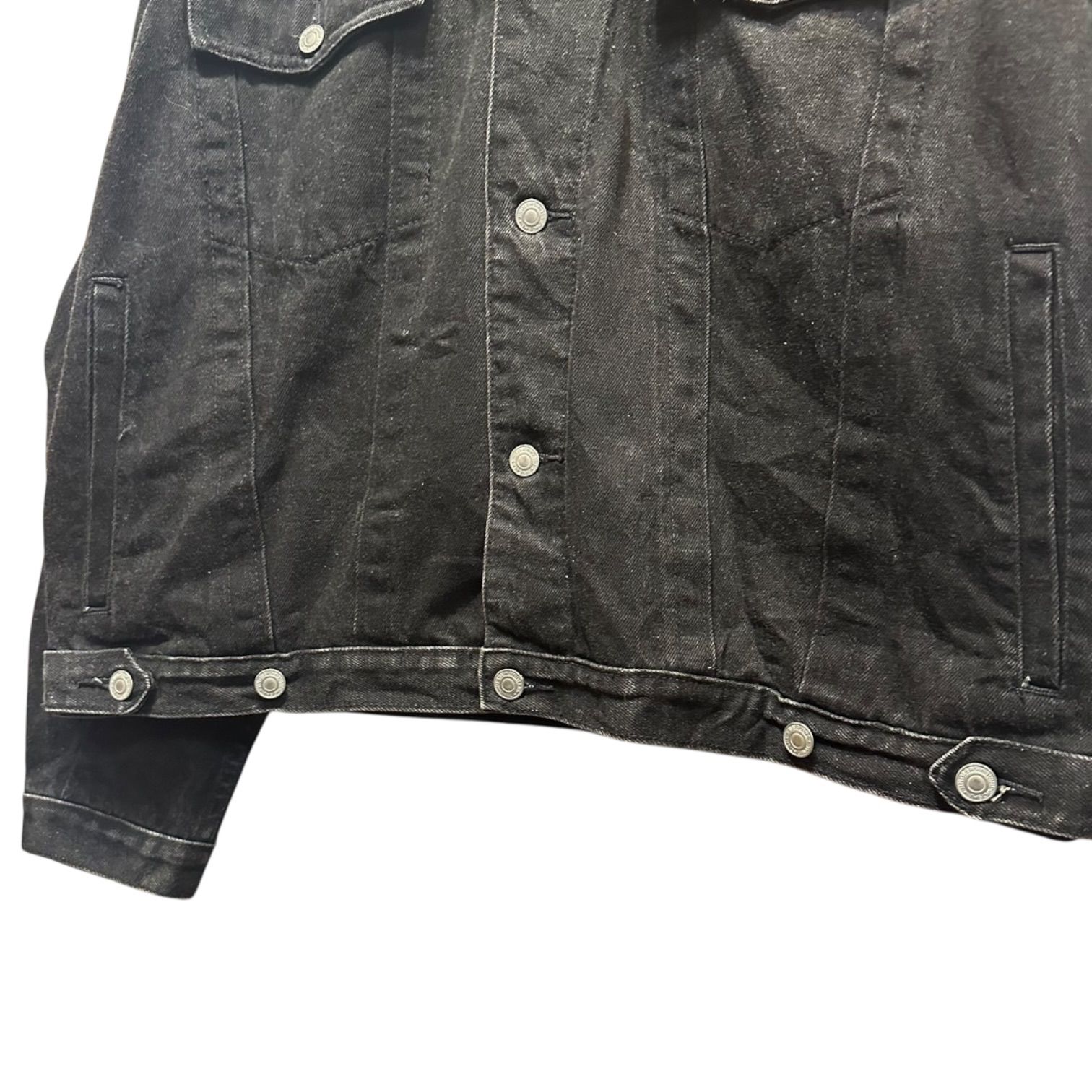 JINGLERS Black Denim Jacket 黒 XL ジングラーズ ブラックデニム 