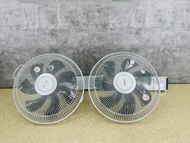 東芝 壁掛け扇風機 2点セット リモコン1点付き 【中古】動作保証 