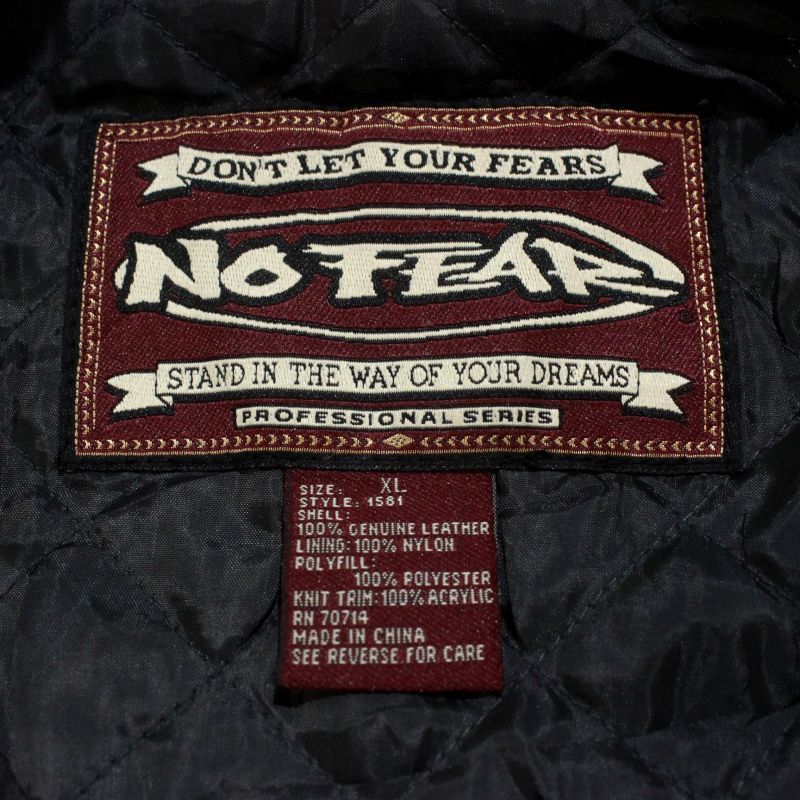 00s NO FEAR レザー スタジャン メンズ 表記XLサイズ - メルカリ