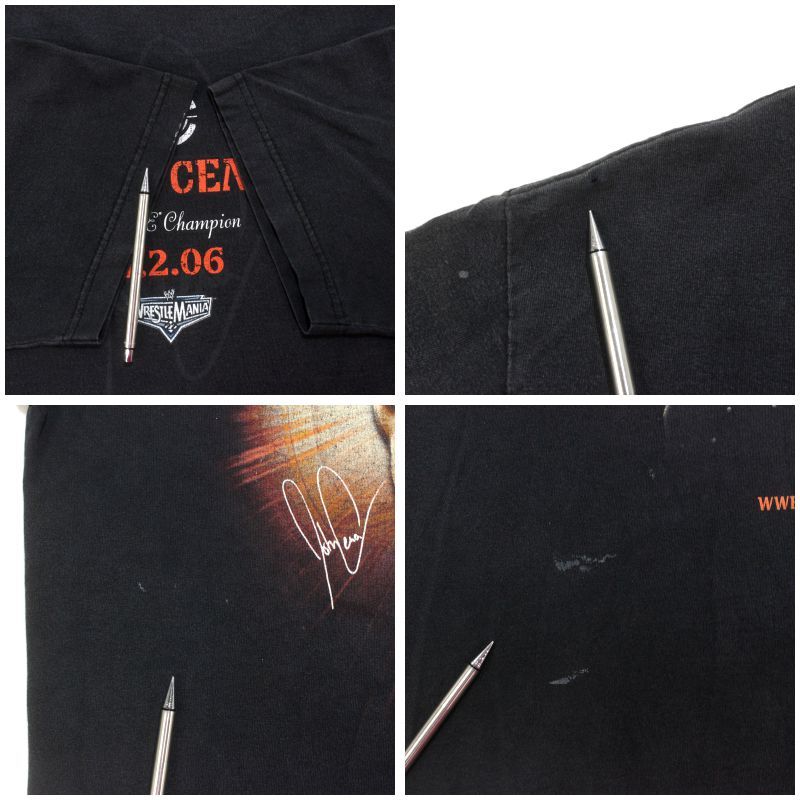 00s WWE プロレス ジョン・シナ 半袖Tシャツ メンズ 表記Lサイズ 