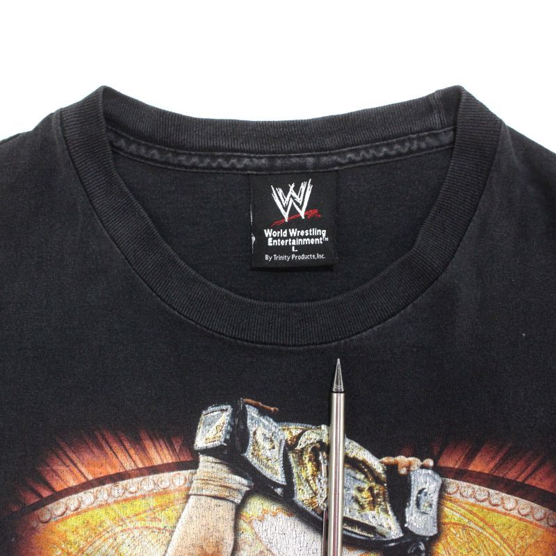 00s WWE プロレス ジョン・シナ 半袖Tシャツ メンズ 表記Lサイズ 