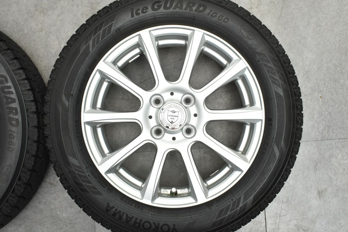 バリ溝】JOKER 15in 5.5J +42 PCD100 ヨコハマ アイスガード IG60 175