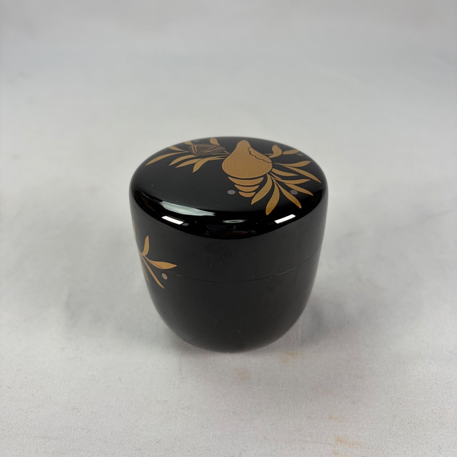 茶道具】山中塗 中村孝也造 海松貝蒔絵中棗 棗321 - メルカリ 茶道具】山中塗 中村孝也造 海松貝蒔絵中棗 棗321 - メルカリ
