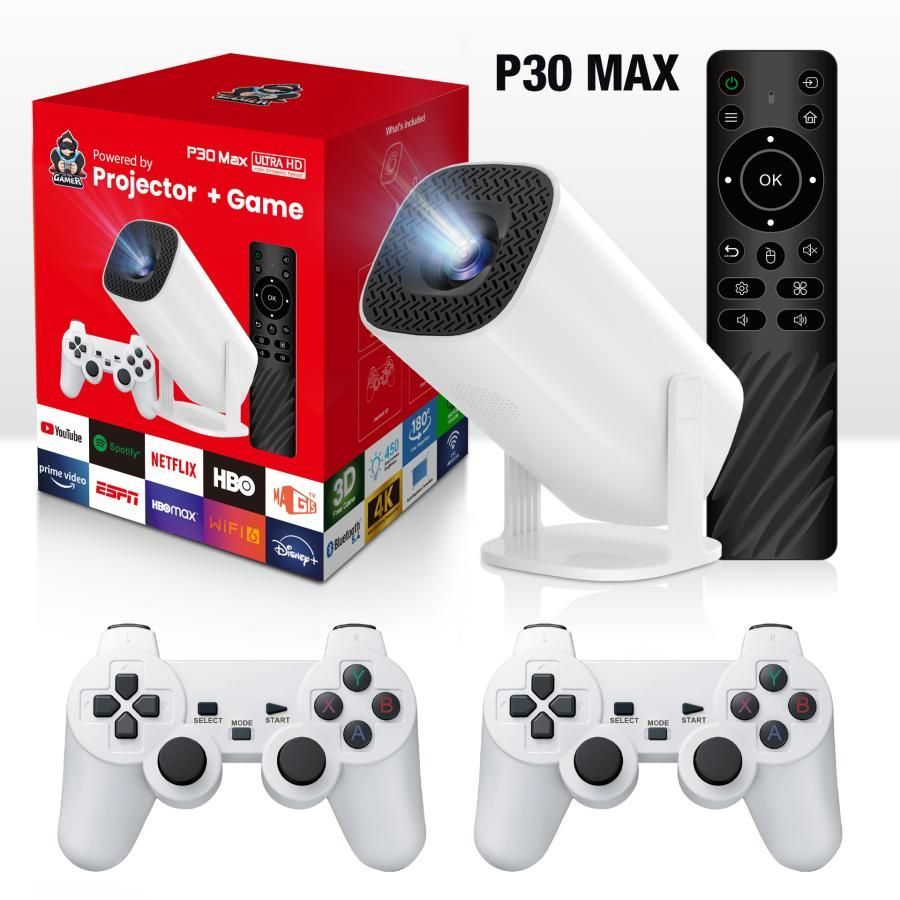 プロジェクター 小型 家庭用 天井投影 Android TV Netflix 5G wi-fi 6