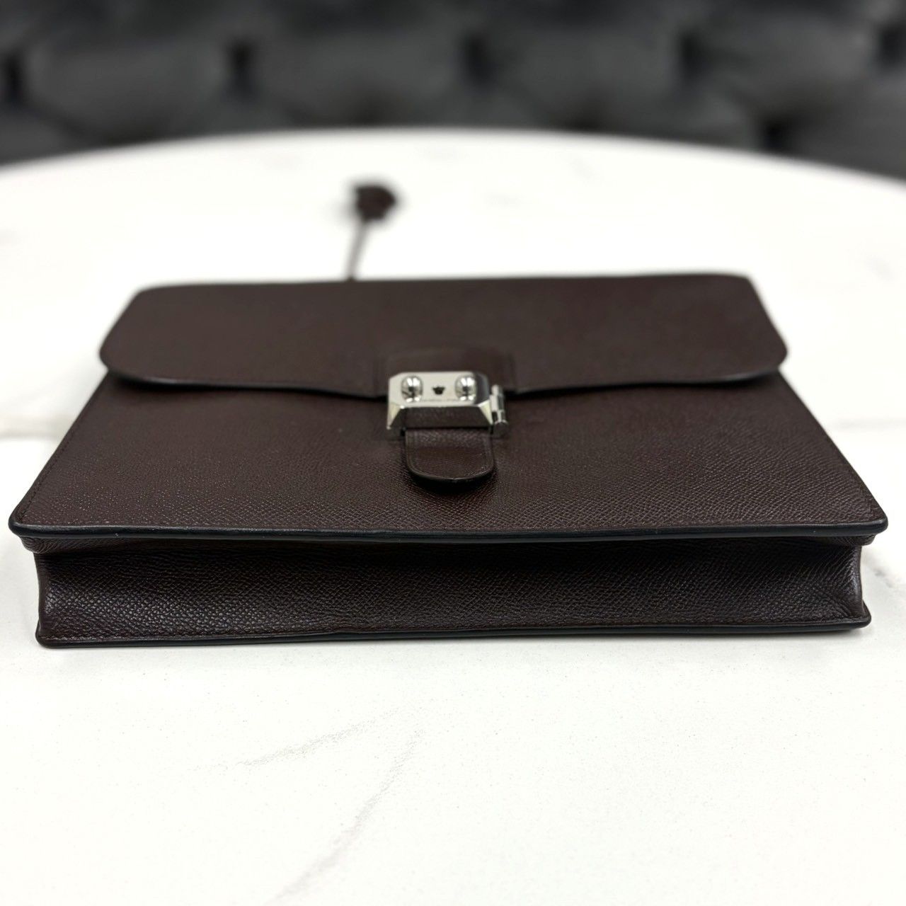 美品☆ エルメス サックアデペッシュ27 エプソン ショコラ □J刻印 