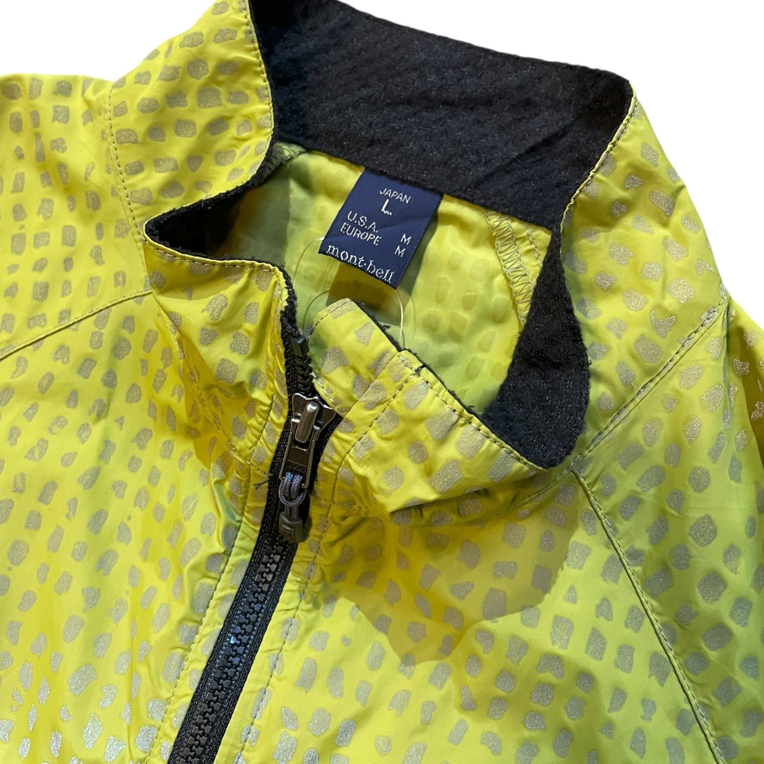 mont-bell Reflector Cycling Jacket 黄 L モンベル リフレクター