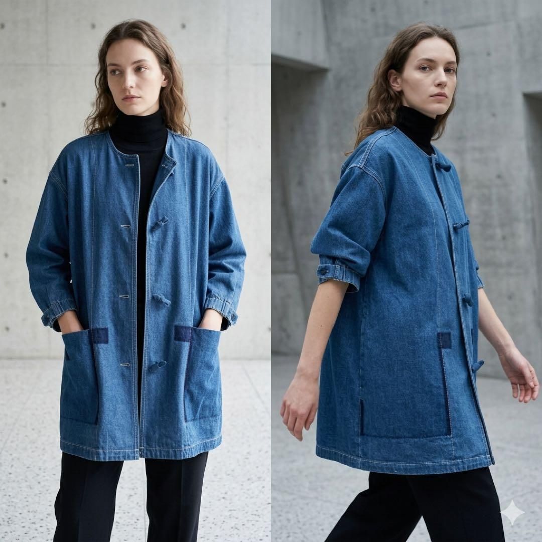 ISSEY MIYAKE denim coat Blue cotton XL–mercari｜MYDAY代標代購網