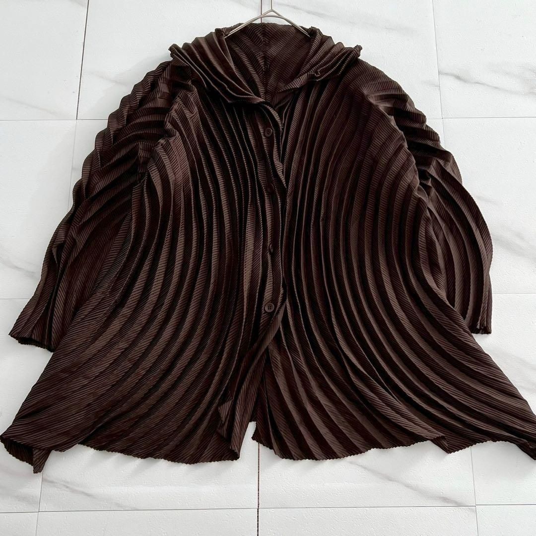 14AW ISSEY MIYAKE Jacket steam brown 2