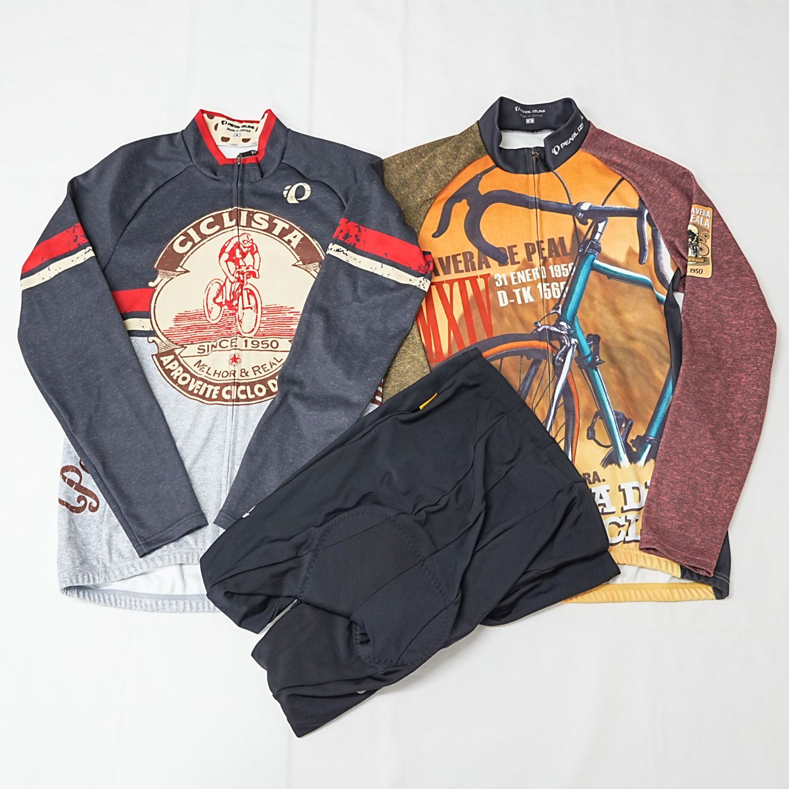 [NI] サイクリングウェア　Pearl Izumi　パール イズミ　長袖 トップス　THERMODRESS NEO　タイツ　THEMAFREECE　Mサイズ　3点まとめて