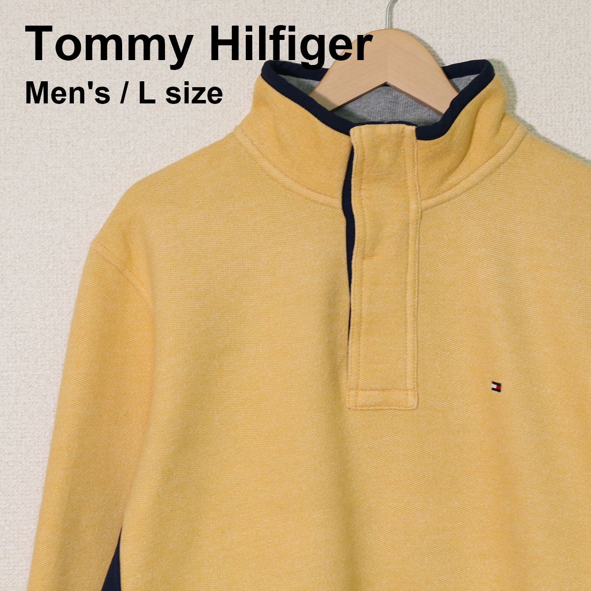 Tommy Hilfiger トミーヒルフィガー ハーフボタン スウェット カラー 