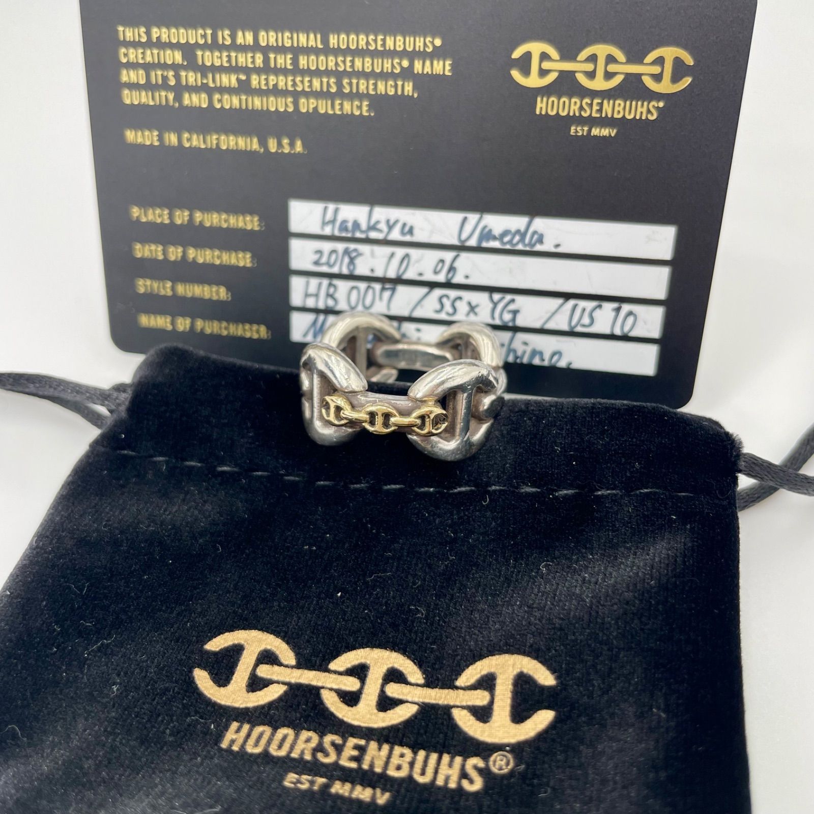 希少】HOORSENBUHS ホーセンブース アフィックス クアッドリング 