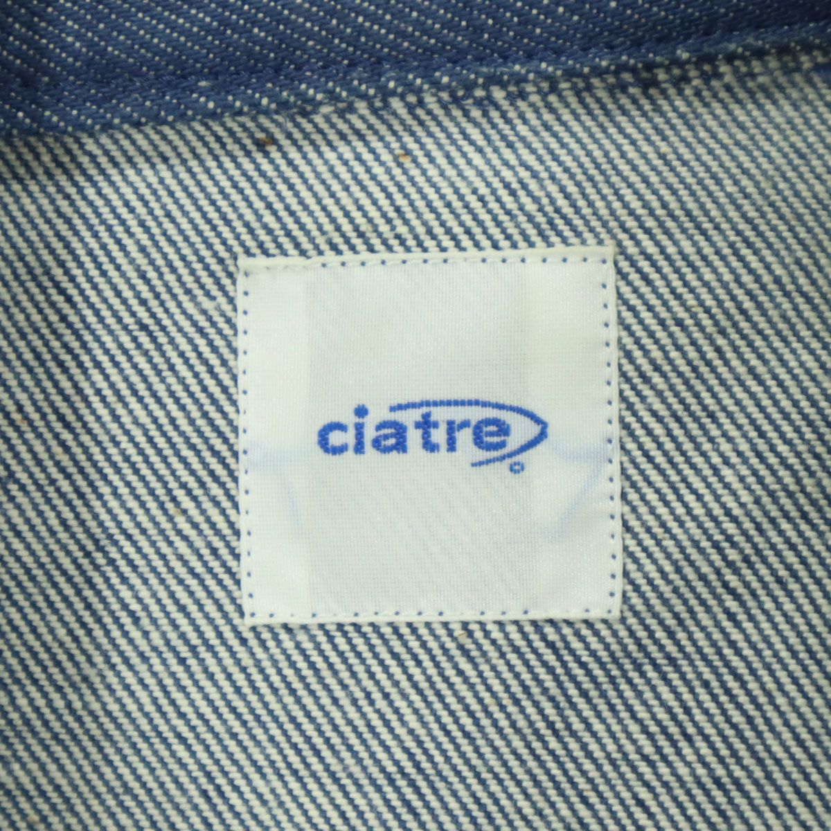 ciatre シアター 長袖 フルジップ デニムジャケット L ブルー系 メンズ 