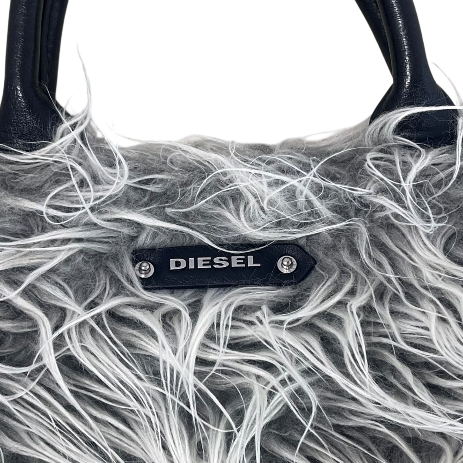DIESEL ファーバッグ Y2K グランジ 2WAY チェーンショルダー